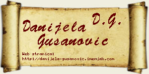 Danijela Gušanović vizit kartica